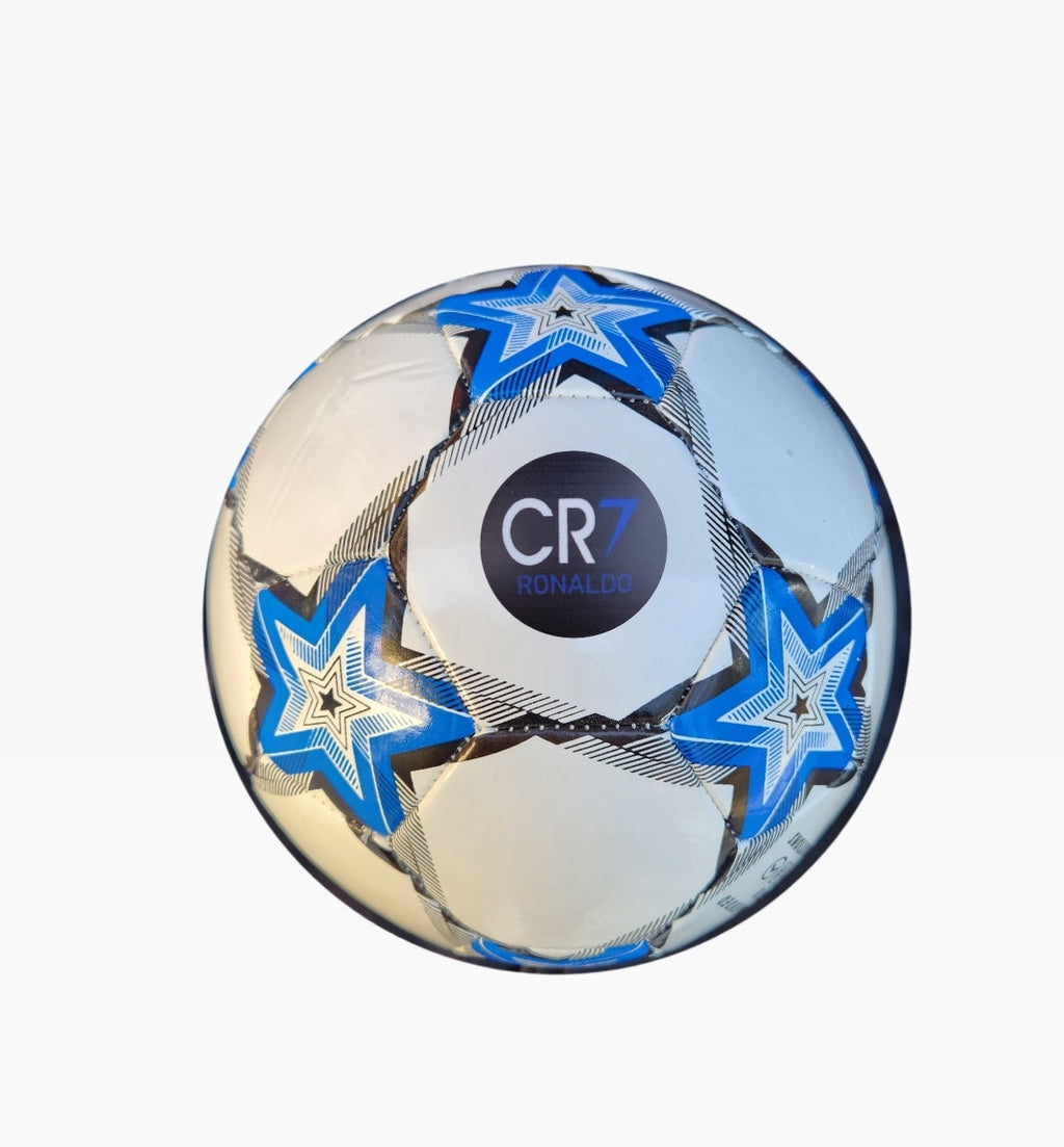Футболна Топка на CR7 Роналдо 2025г Синя CR7 Размер 5, Шита