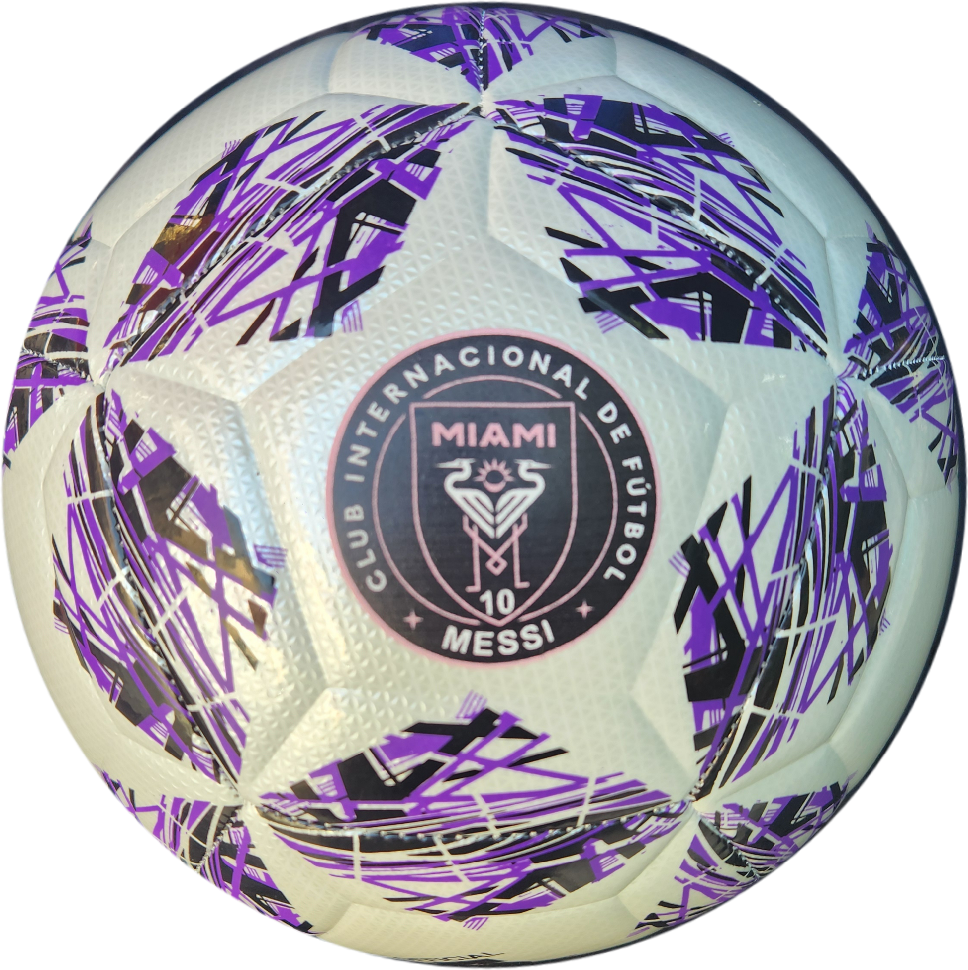 Футболна Топка INTER MIAMI MESSI / Меси Интер 2025г Бял лилав цвят