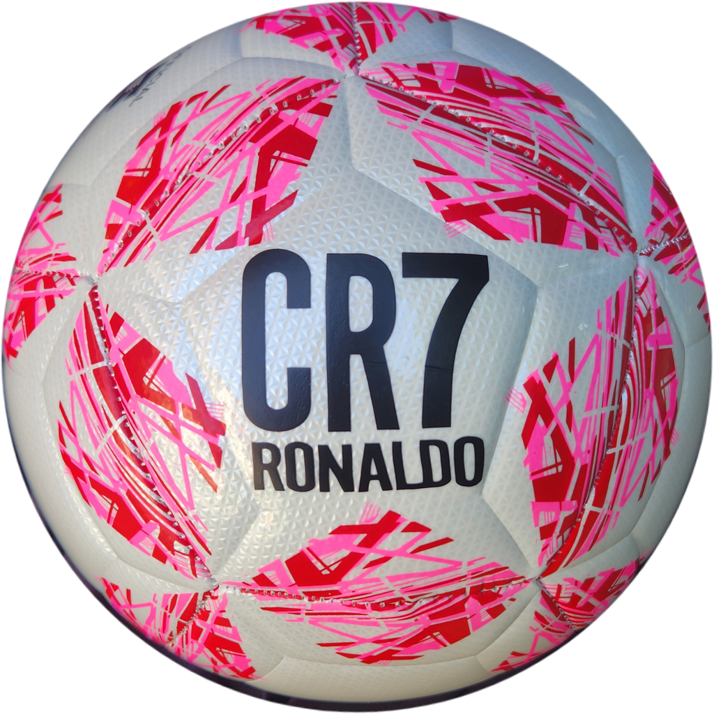 Футболна Топка на CR7 Роналдо 2025г Звезда ШЛ Червена Размер 5, Шита