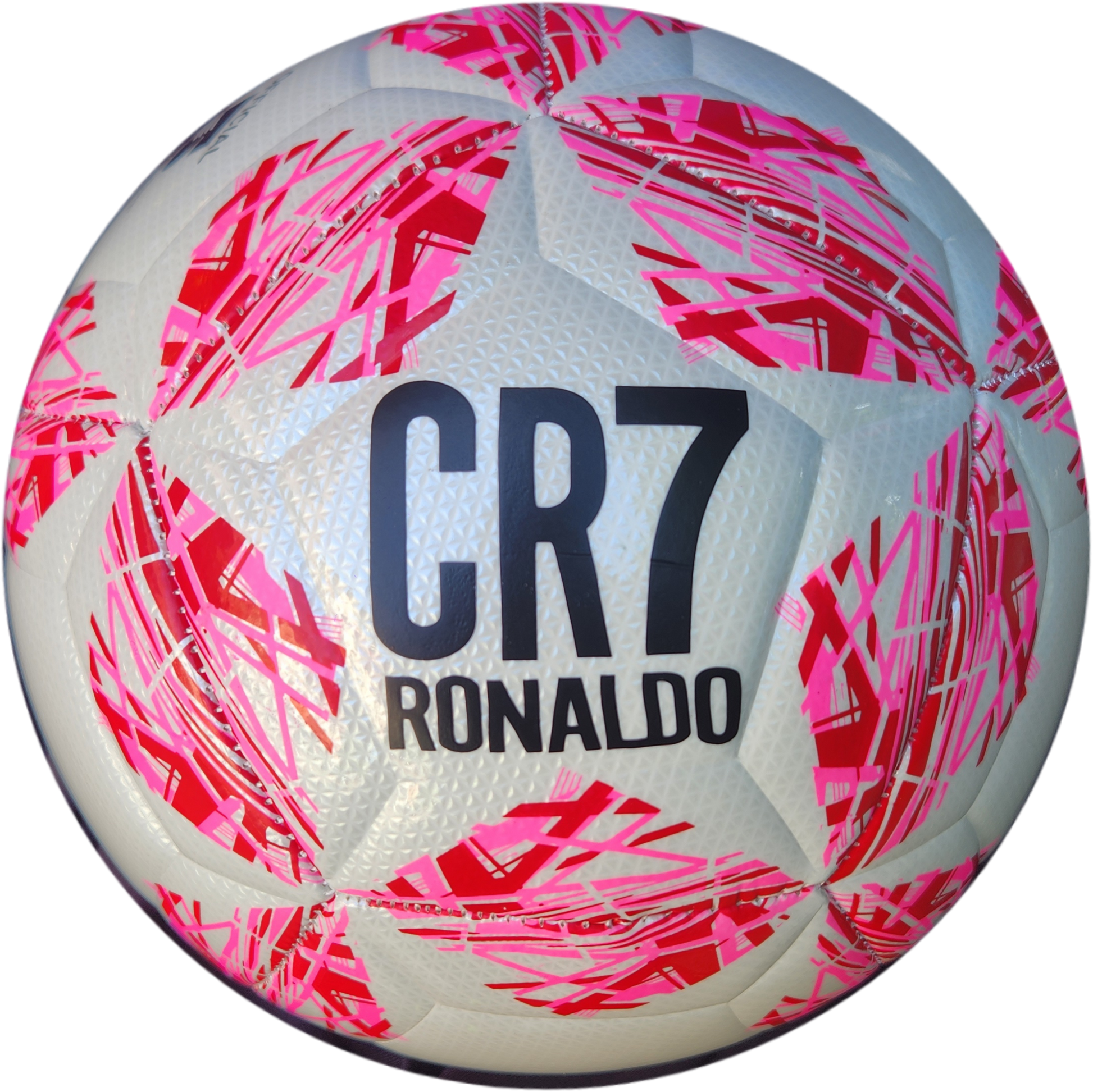 Футболна Топка на CR7 Роналдо 2025г Звезда ШЛ Синя Размер 5, Шита