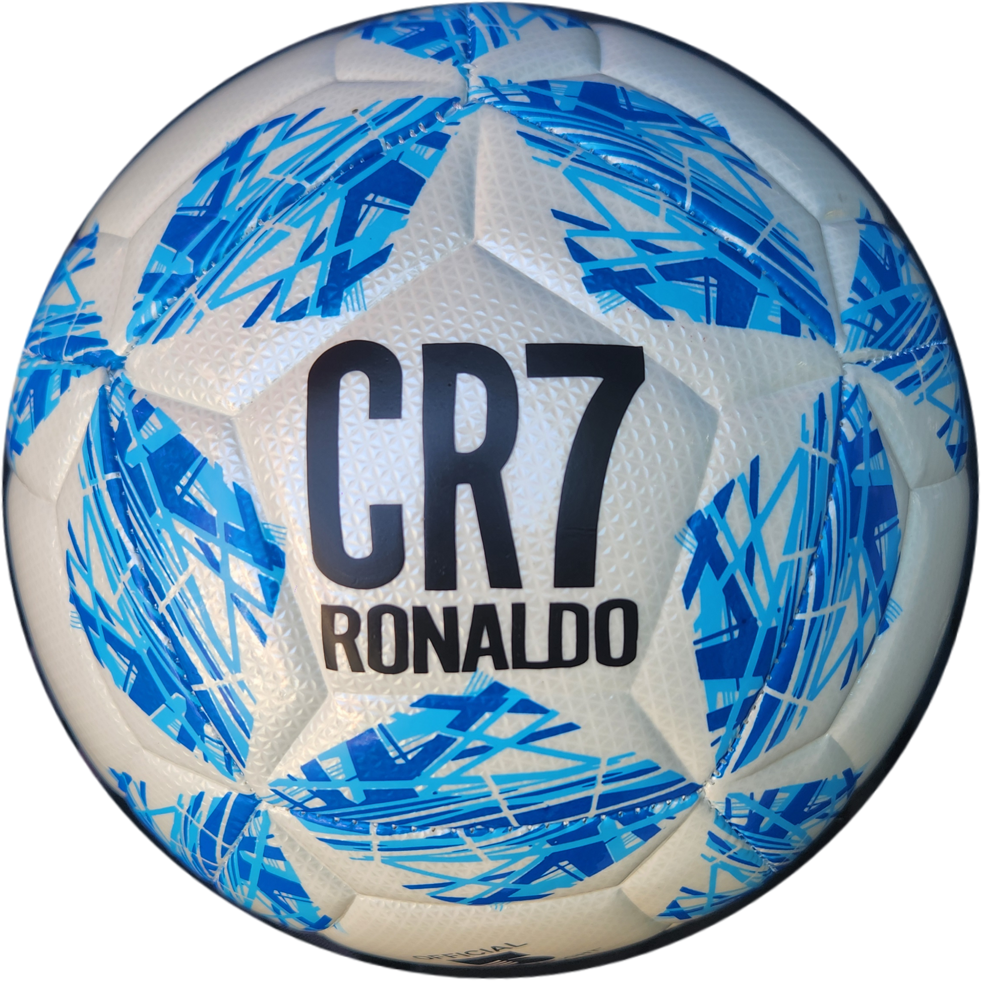 Футболна Топка на CR7 Роналдо 2025г Звезда ШЛ Червена Размер 5, Шита