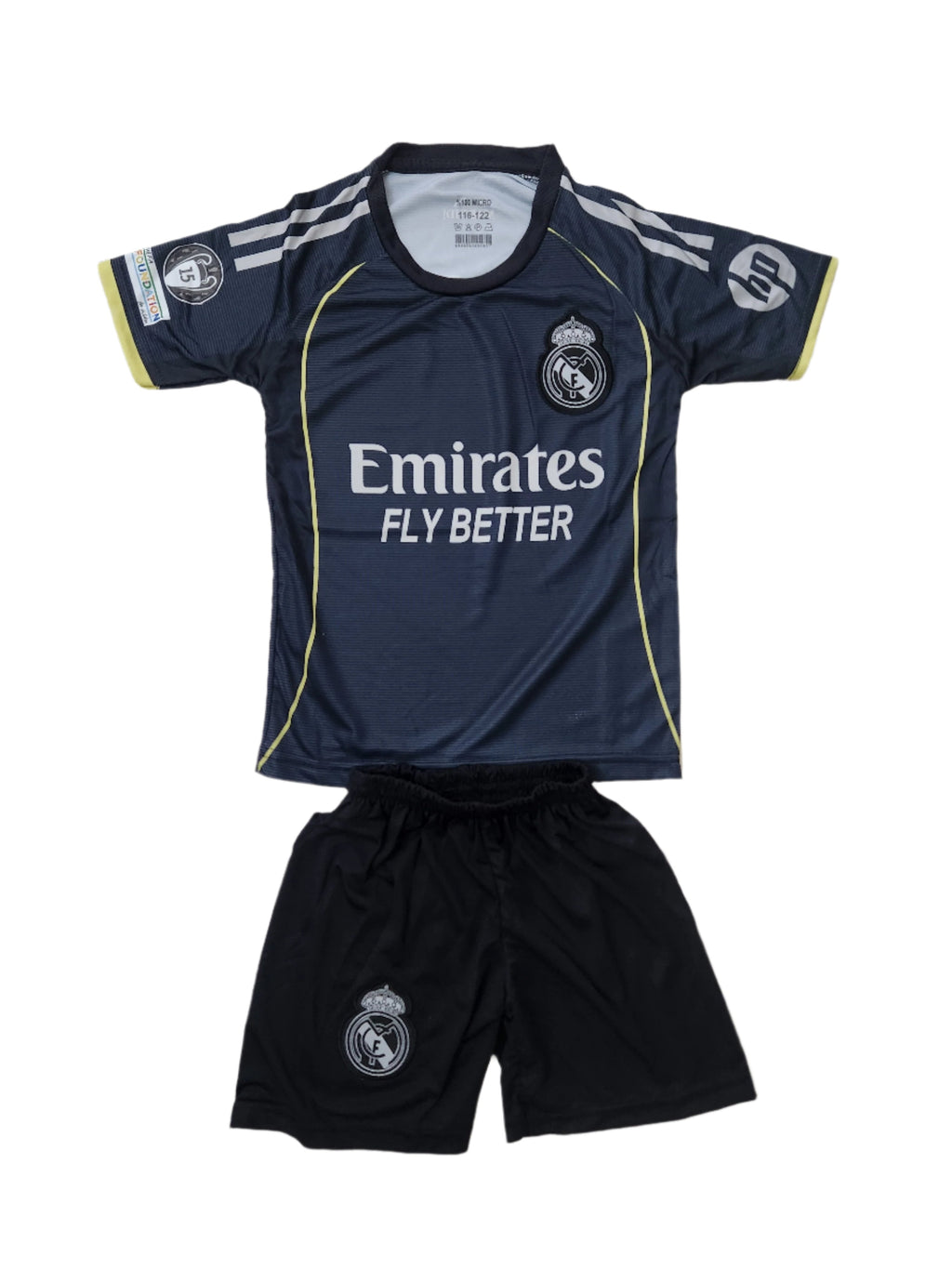 Детски футболен спортен екип  Мбапе 2026 с Чорапи на  Реал Мадрид  Черен