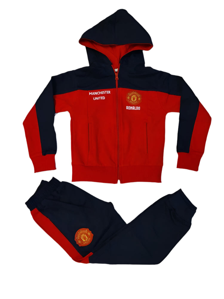 Детски спортен екип на Роналдо, Червен, Анцуг с дълъг ръкав RONALDO Манчестър Юнайтед
