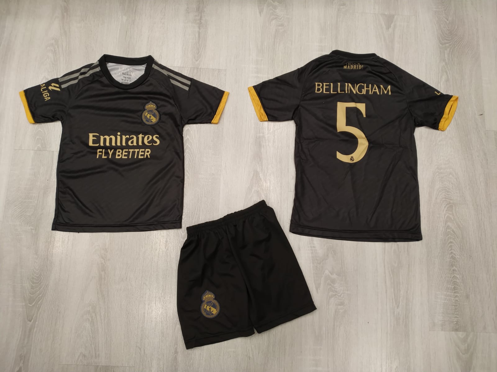 Детски спортен екип на Джуд Белингам 5, футболен Bellingham REAL MADRID Бял 2026