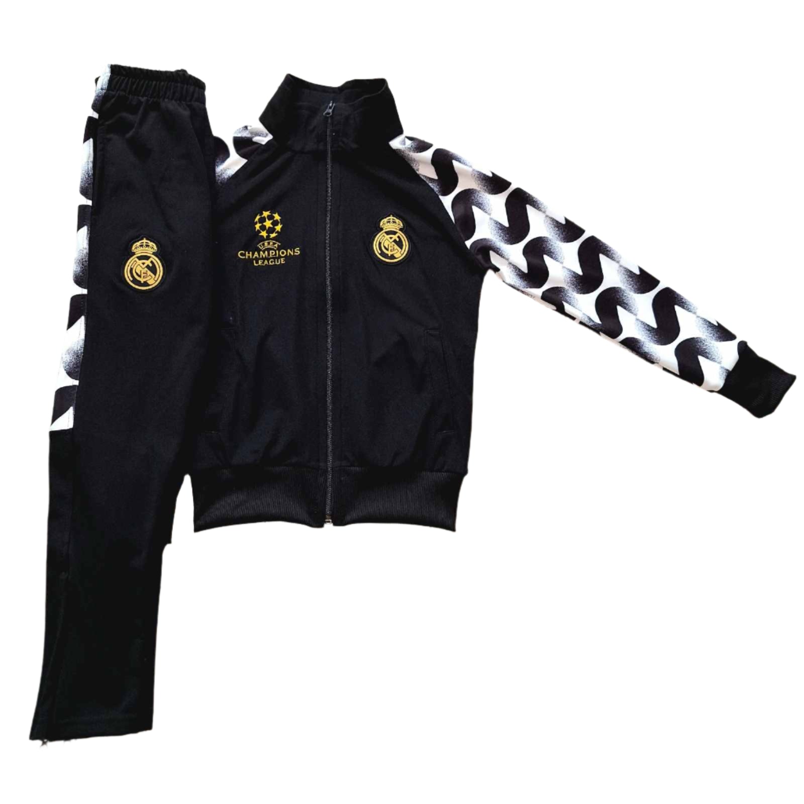 Детски спортен екип на Real Madrid, Дракон цвят, Анцуг с дълъг ръкав мбапе модел