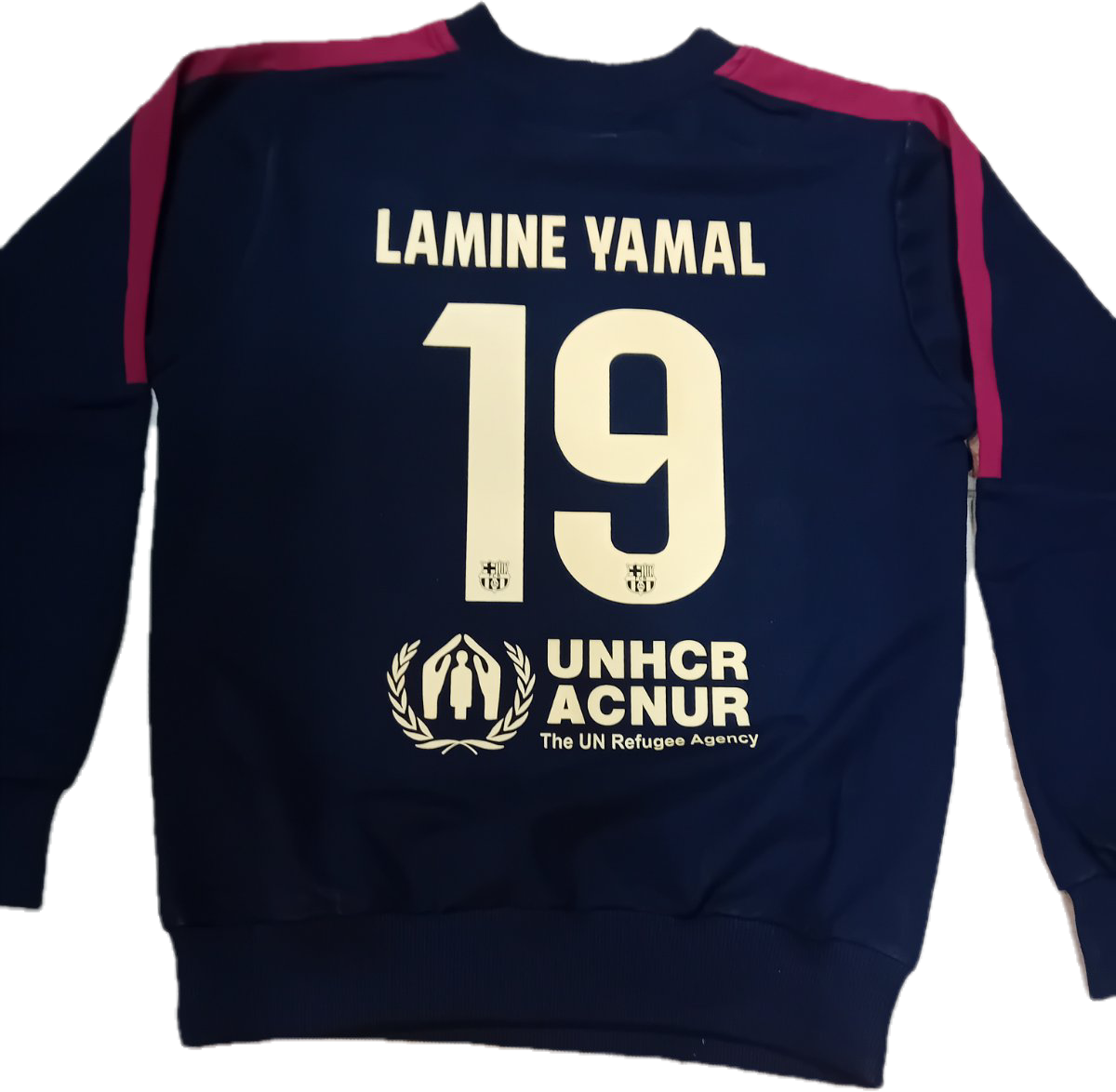 Детски спортен комплект на Ламин Ямал 10 Барселона с Блуза Анцуг Син