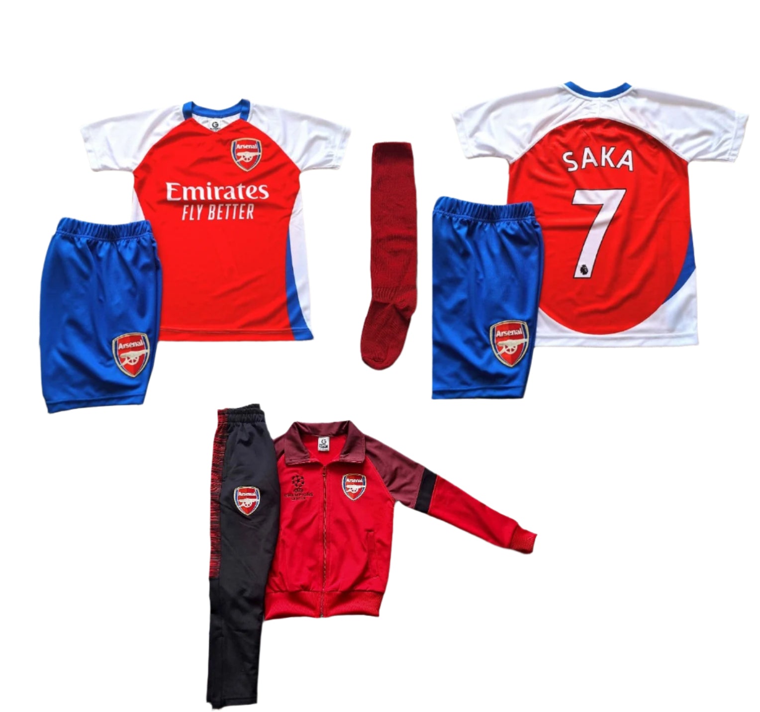 Детски спортен екип на Арсенал Сака 7, Спортен суитчър и анцуг Bukayo SAKA Arsenal