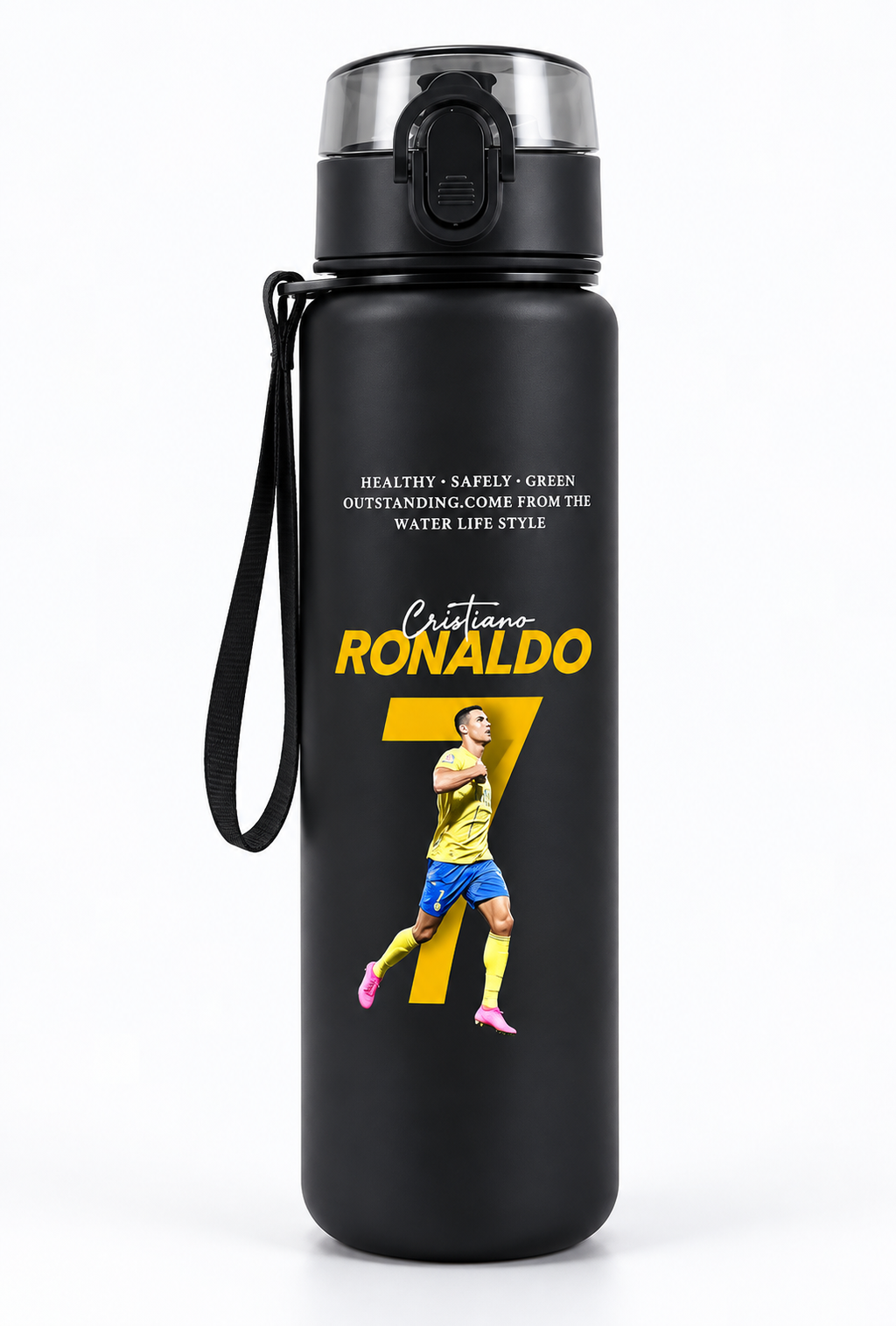 Футболна Бутилка за вода RONALDO 7 детско CR7 Жълто Ал Насър