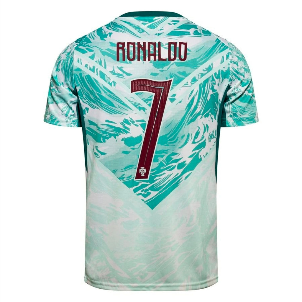 2026 Мъжка Тениска на Роналдо 7  Португалия RONALDO Бяла световно