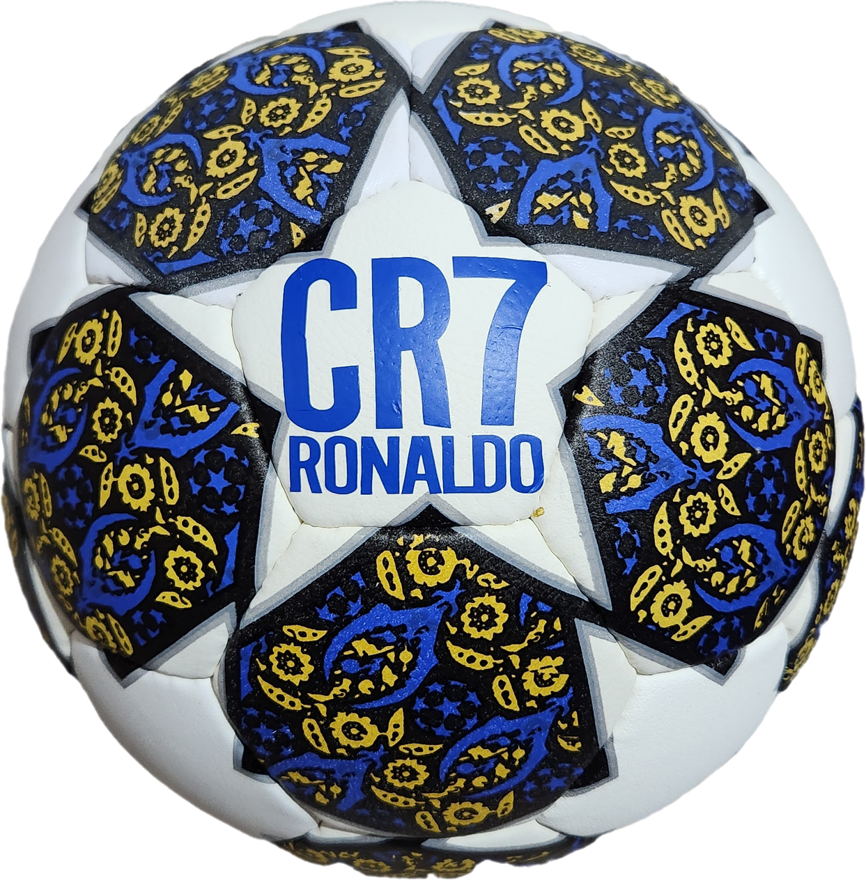 Футболна Топка CR7 RONALDO / Роналдо 2025г Черен син цвят Шампионска лига