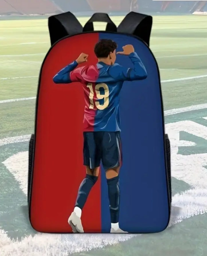 Футболна Ученическа Раница Lamine Yamal 19 RONALDO 7 детско Роналдо Червена