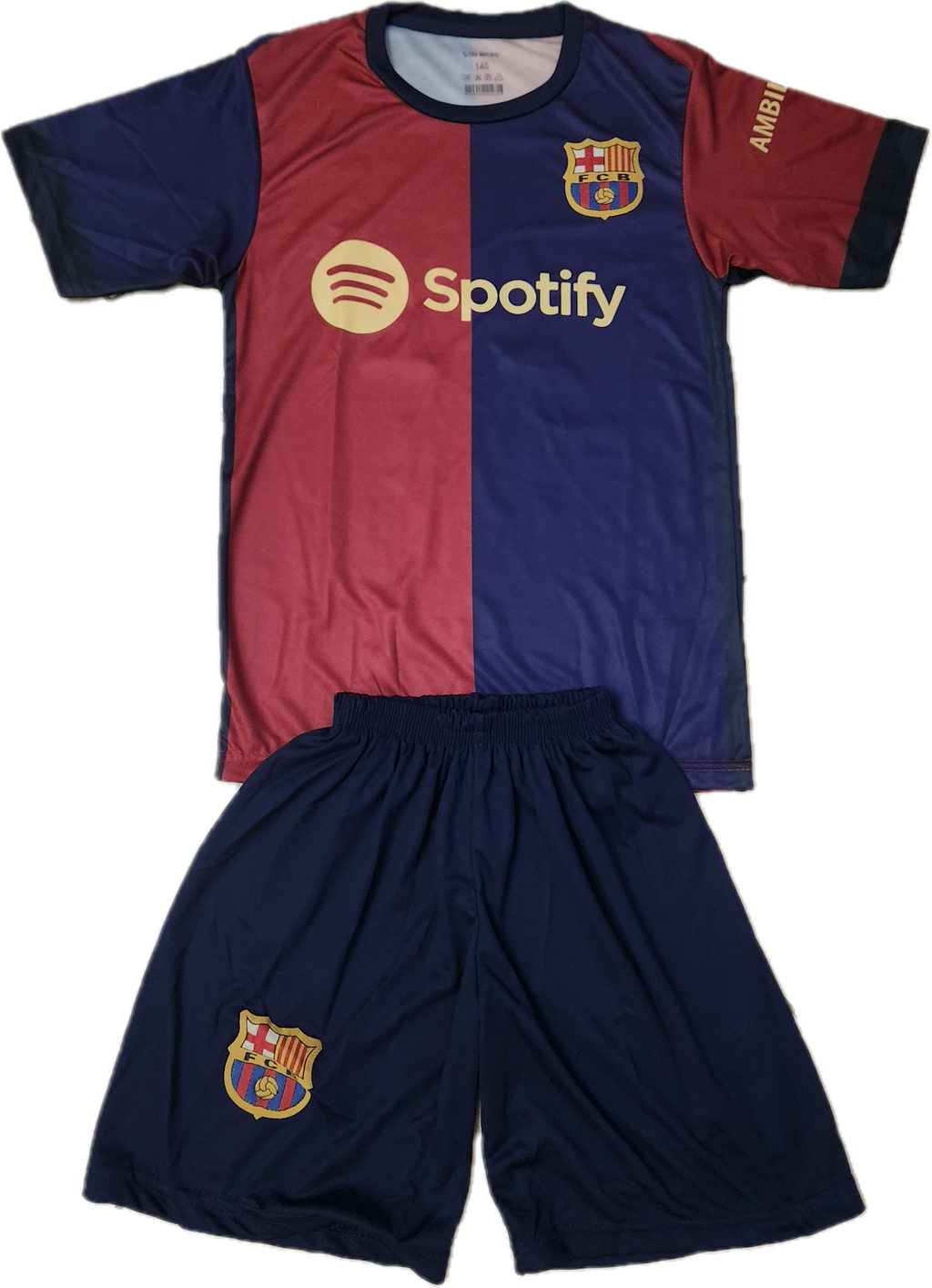 Детски спортен екип на Ламин Ямал с Шапка Барселона 2026 син цвят