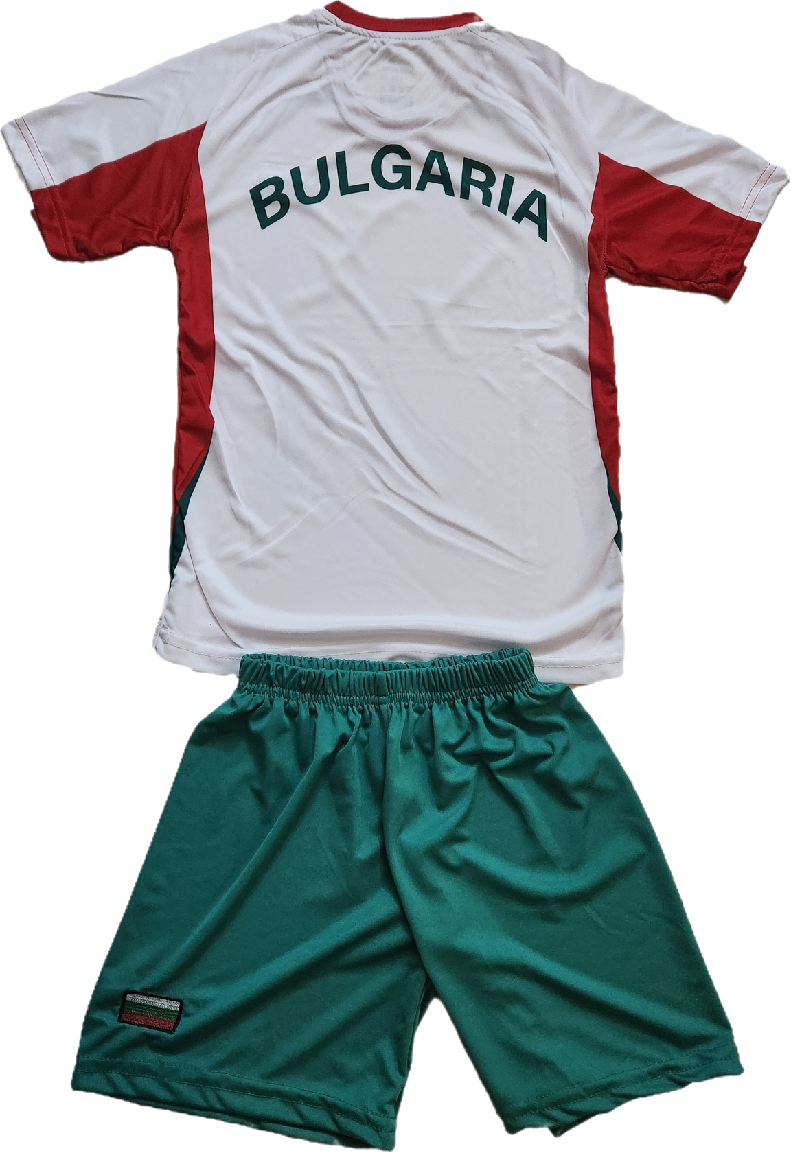 Детски спортен екип на  България Bulgaria, Зелен, Бял екип с къс ръкав 2025
