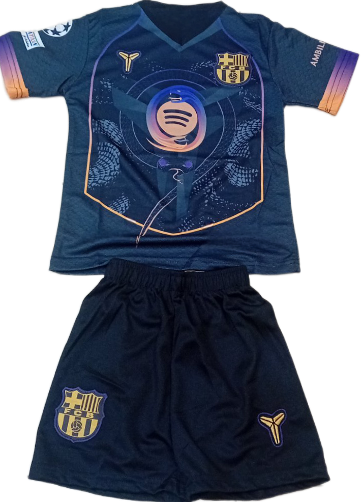 Детски спортен екип на Ламин Ямал 19 Барселона с Чорапи 2026 Резервен черен Lamine Yamal