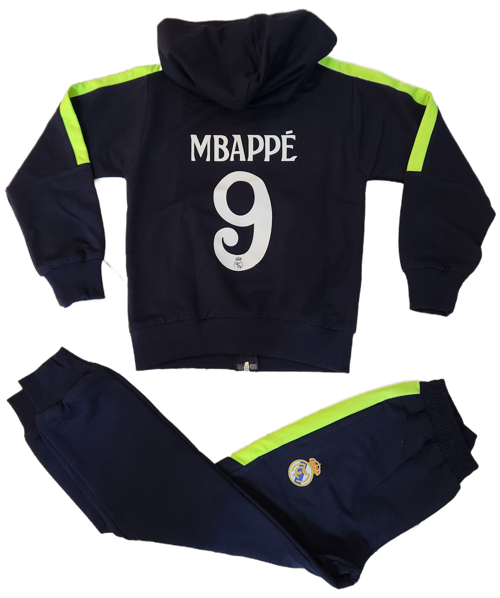 Детски спортен екип на Real Madrid Mbappe 9, Електрик Анцуг Мбапе