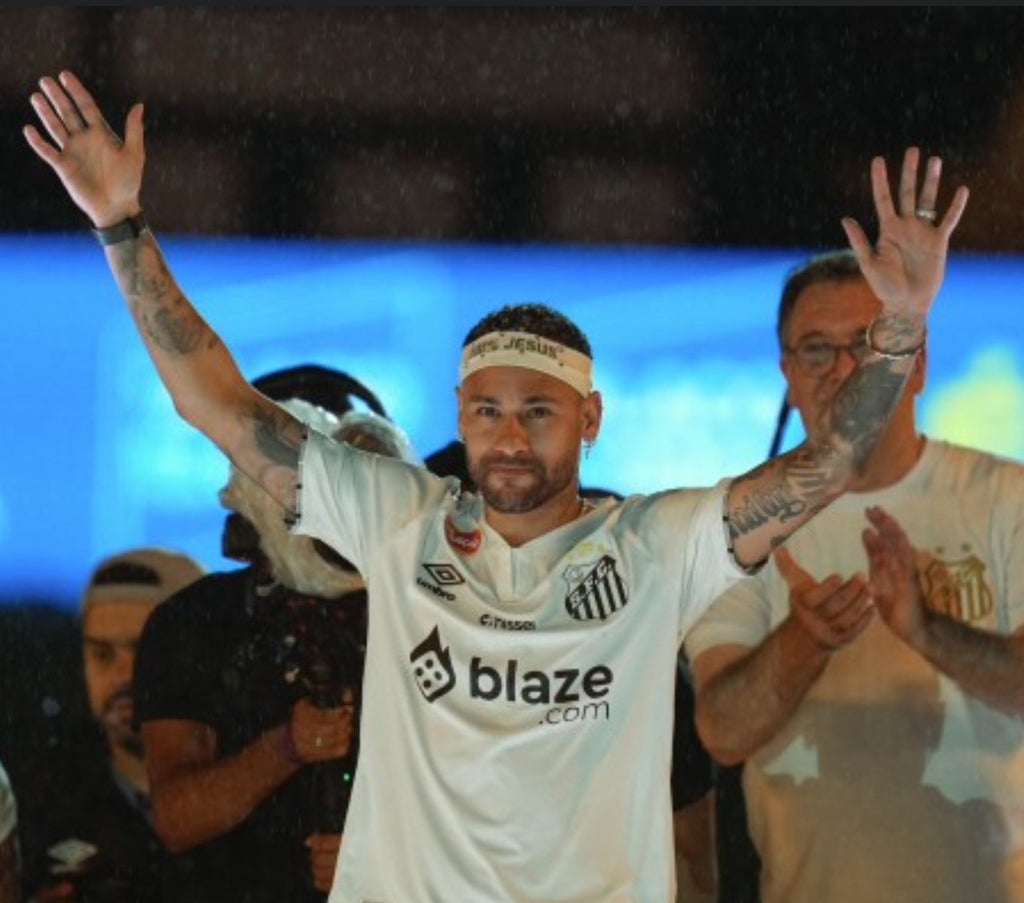 25г Детски спортен екип на Неймар 10, футболен Neymar SANTOS Ново Сантош