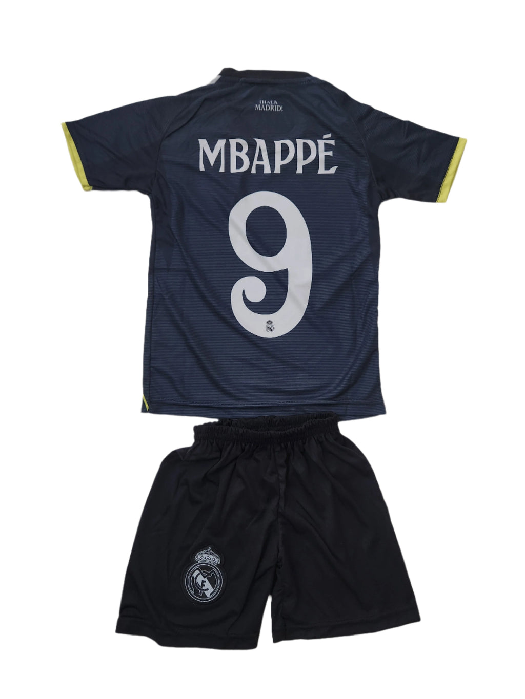 Детски футболен спортен екип  Мбапе 2026 с Чорапи на  Реал Мадрид  Черен