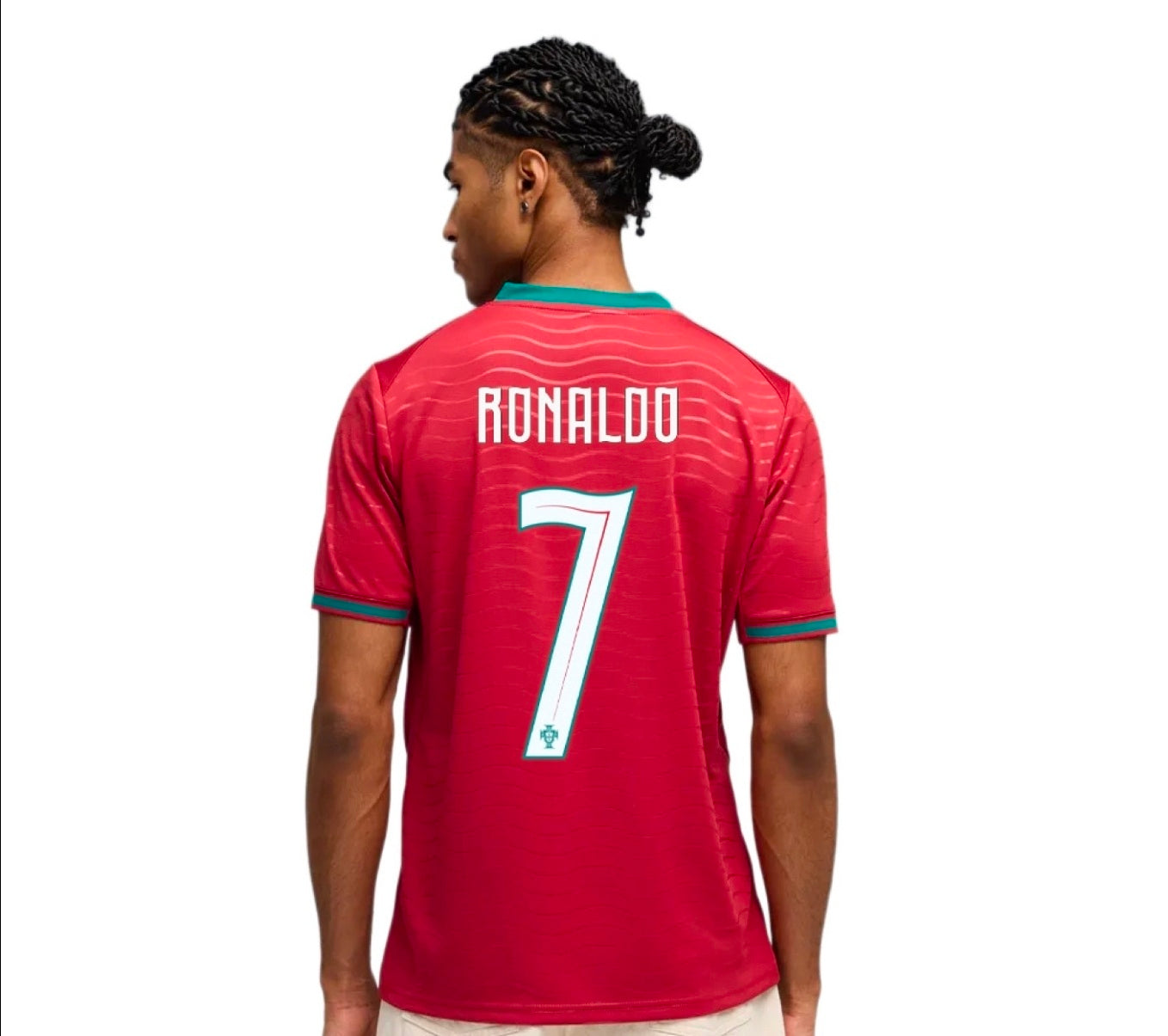 2026 Детски спортен екип на CR7 Роналдо 7, Портгуалия Червен Цвят с шорти Ronaldo