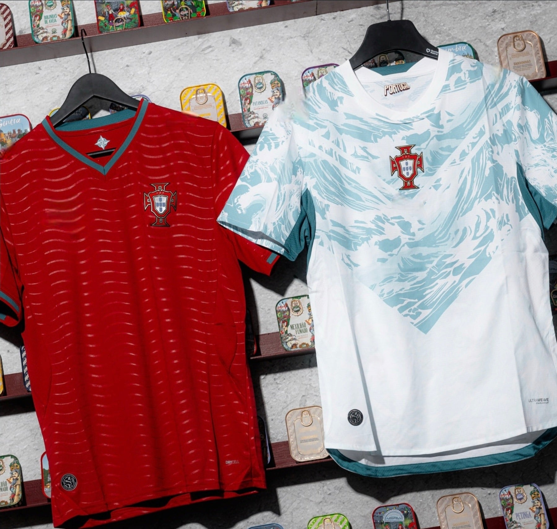 CR7 Детски спортен екип Португалия Роналдо 7, Бял футболен с чорапи PORTUGAL 2026