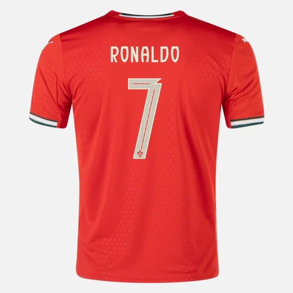 Детски спортен екип на CR7 Роналдо 7, Портгуалия Червен Цвят с шорти Ronaldo