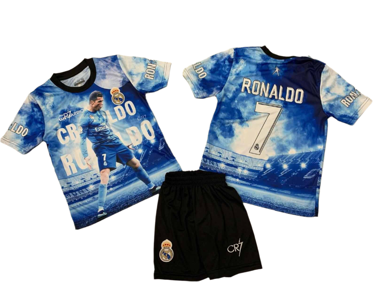 Детски футболен спортен екип RONALDO Реал Мадрид Роналдо 7 Син New 2025
