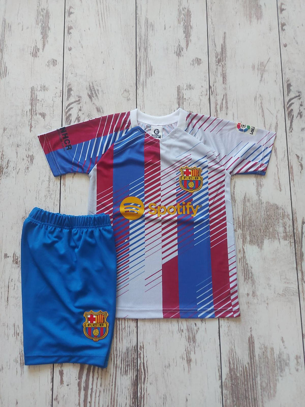 Детски спортен екип на Ламин Ямал 10Черен Барселона с Чорапи 25/26