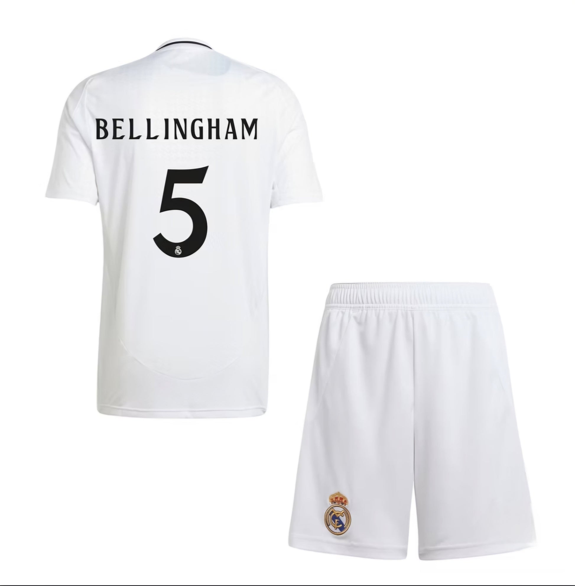 Детски спортен екип на Джуд Белингам 5, Тениска Шорти Bellingham REAL MADRID Бял 2025