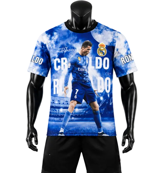Детски футболен спортен екип RONALDO Реал Мадрид Роналдо 7 Син New 2025