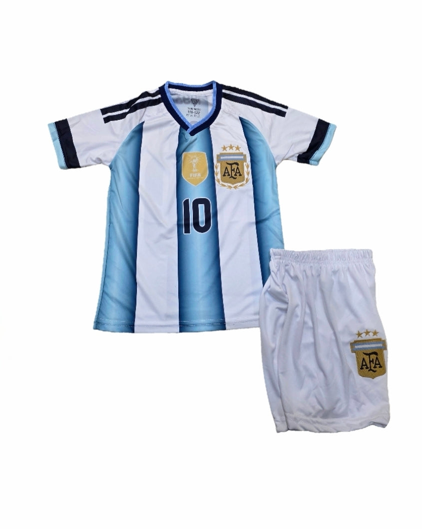 Детски спортен екип на Меси 10, футболен MESSI 10 ARGENTINA Син 2026