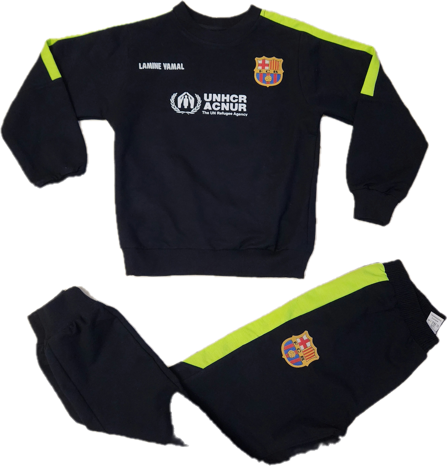 Детски спортен комплект на Ламин Ямал 10 Барселона с Блуза Анцуг Син