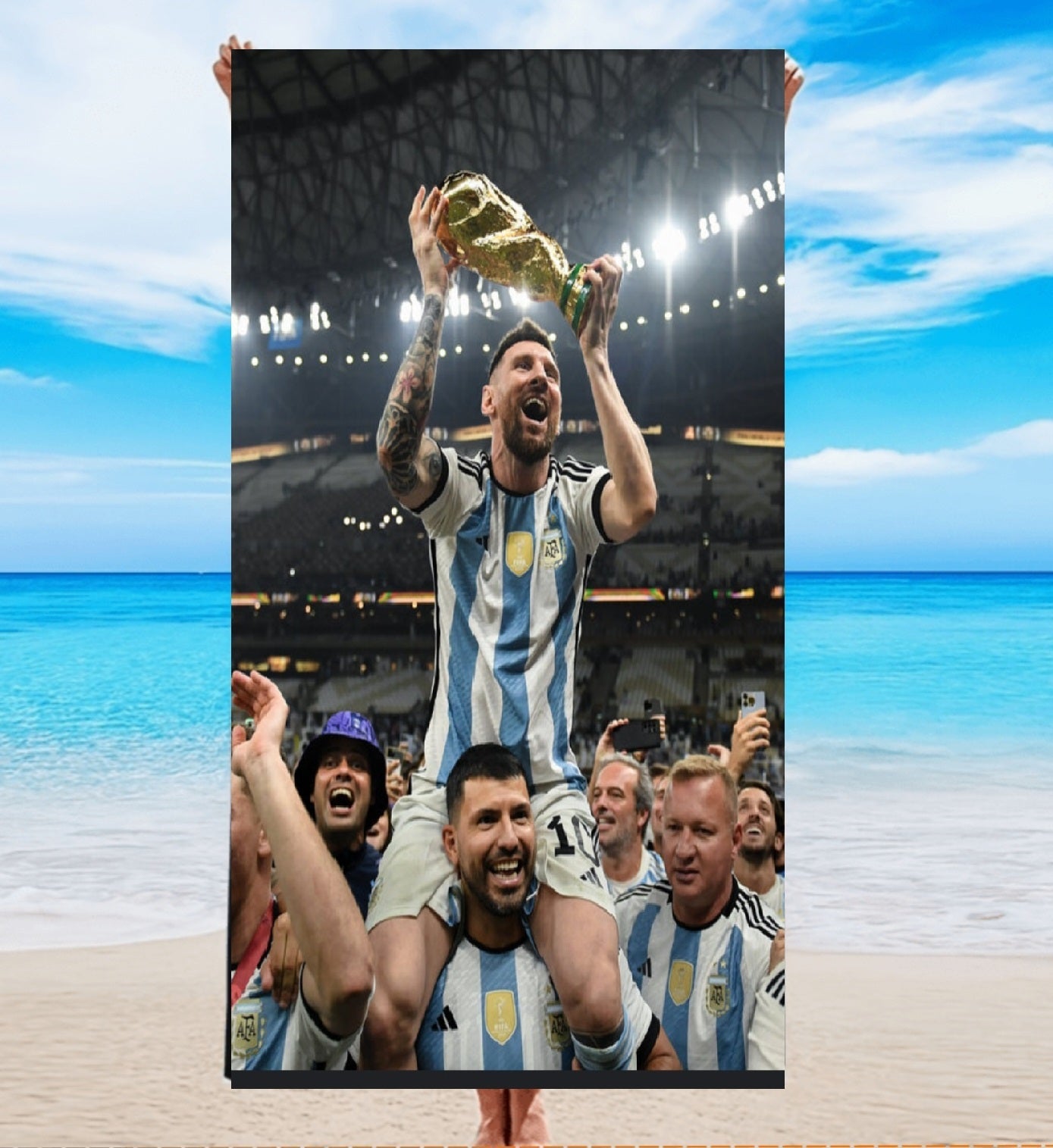 Фенска футболна Кърпа MESSI Argentina 2025 Лео Меси