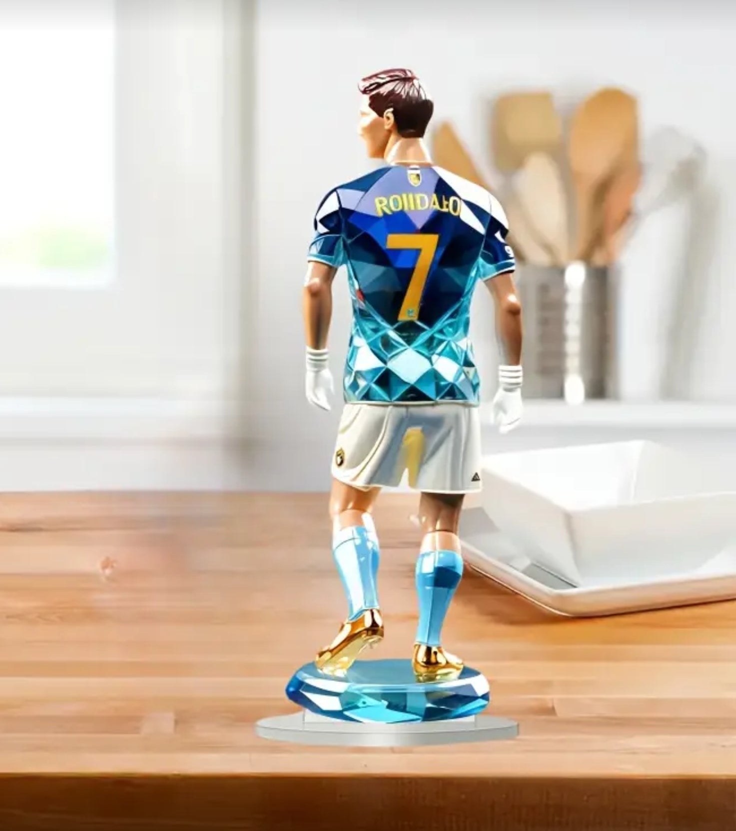 Синя Фигурка играчка на Кристиано Роналдо 20см Футбол