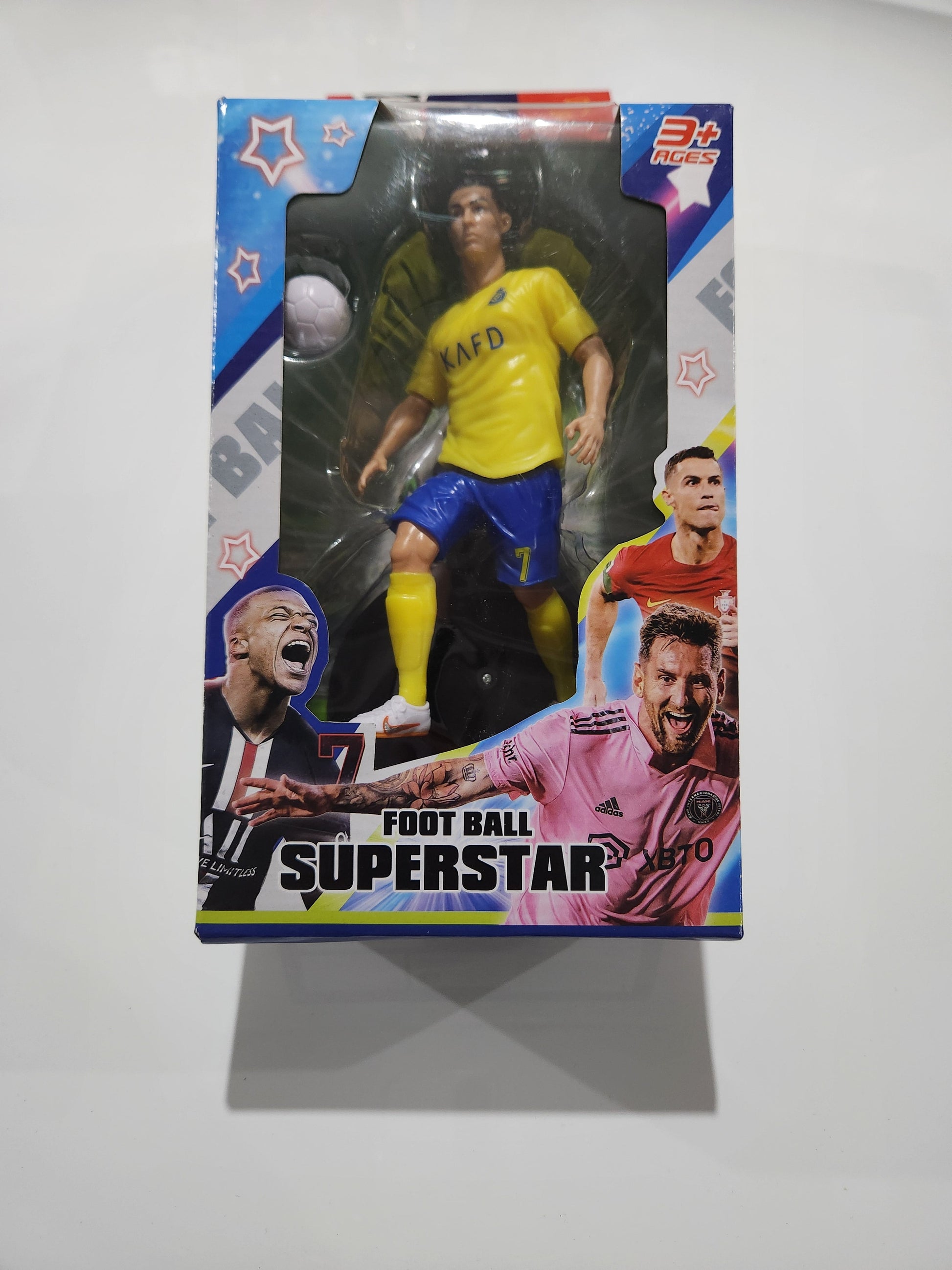Жълта Фигурка в Кутия играчка на Роналдо Ал Насър 20см Футбол