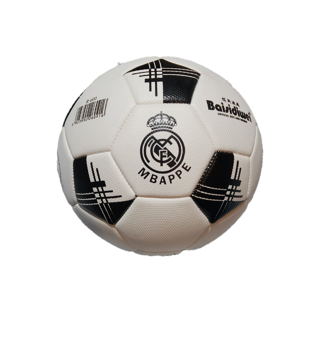 Футболна Топка на Мбапе 9 | Реал Мадрид 2024г Бяло Черна MBAPPE