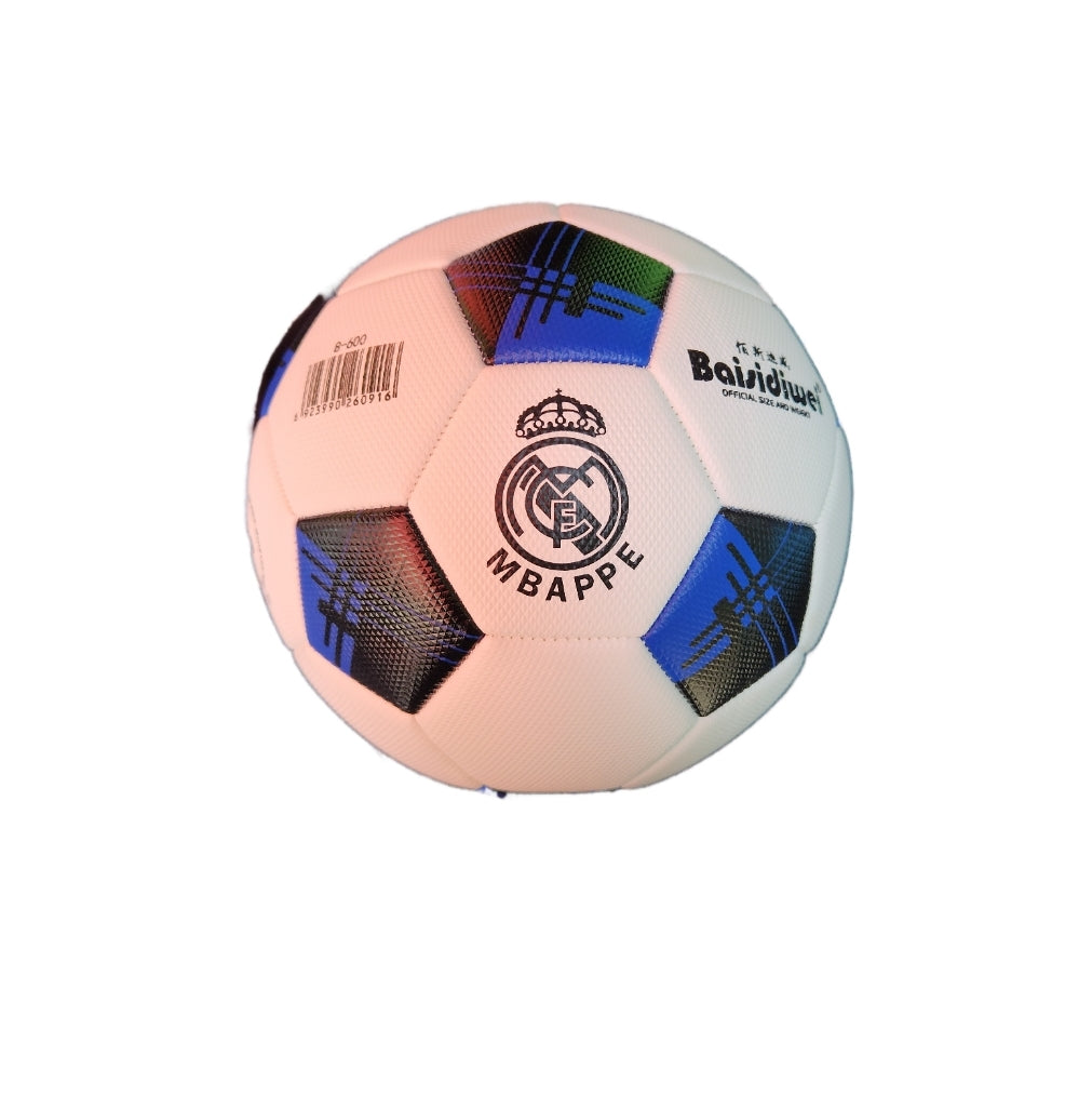 Футболна Топка на Мбапе 9 | Реал Мадрид 2024г Бяло Черна MBAPPE