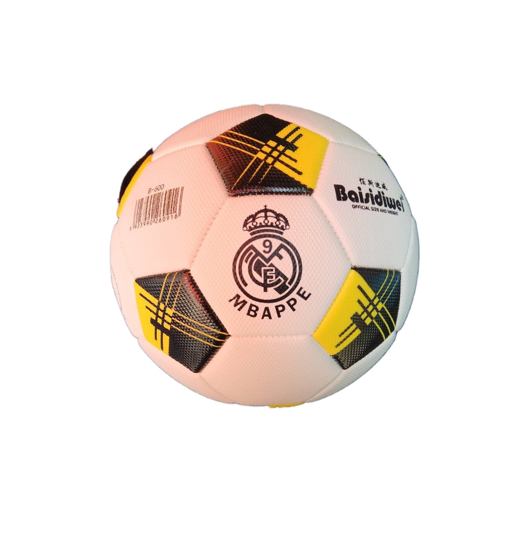 Футболна Топка на Мбапе 9 | Реал Мадрид 2024г Бяло Черна MBAPPE