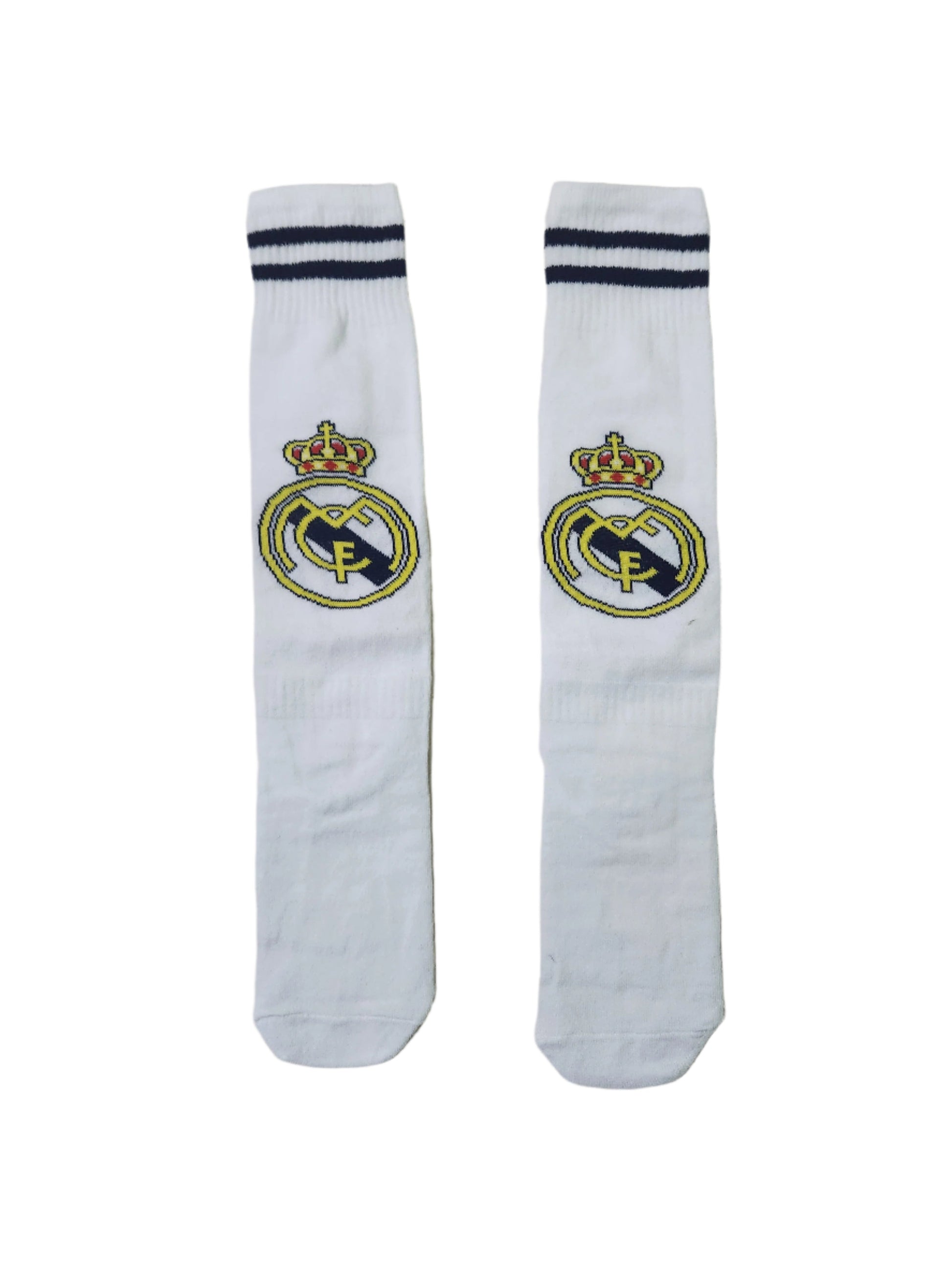 Детски футболни калци, чорапи бели Реал Мадрид