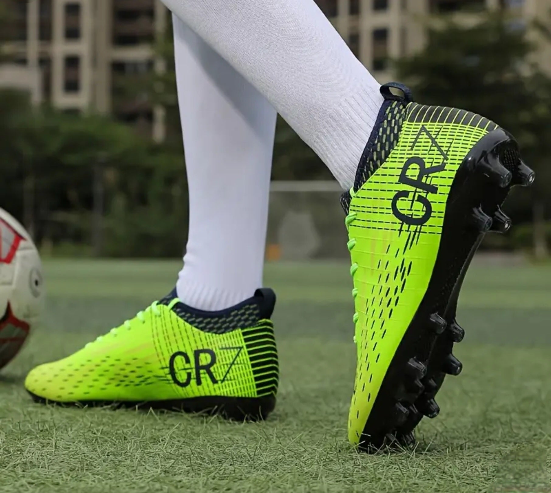 CR7 Кристиано Роналдо футболни Бутони детско | Калеври за футбол Жълт