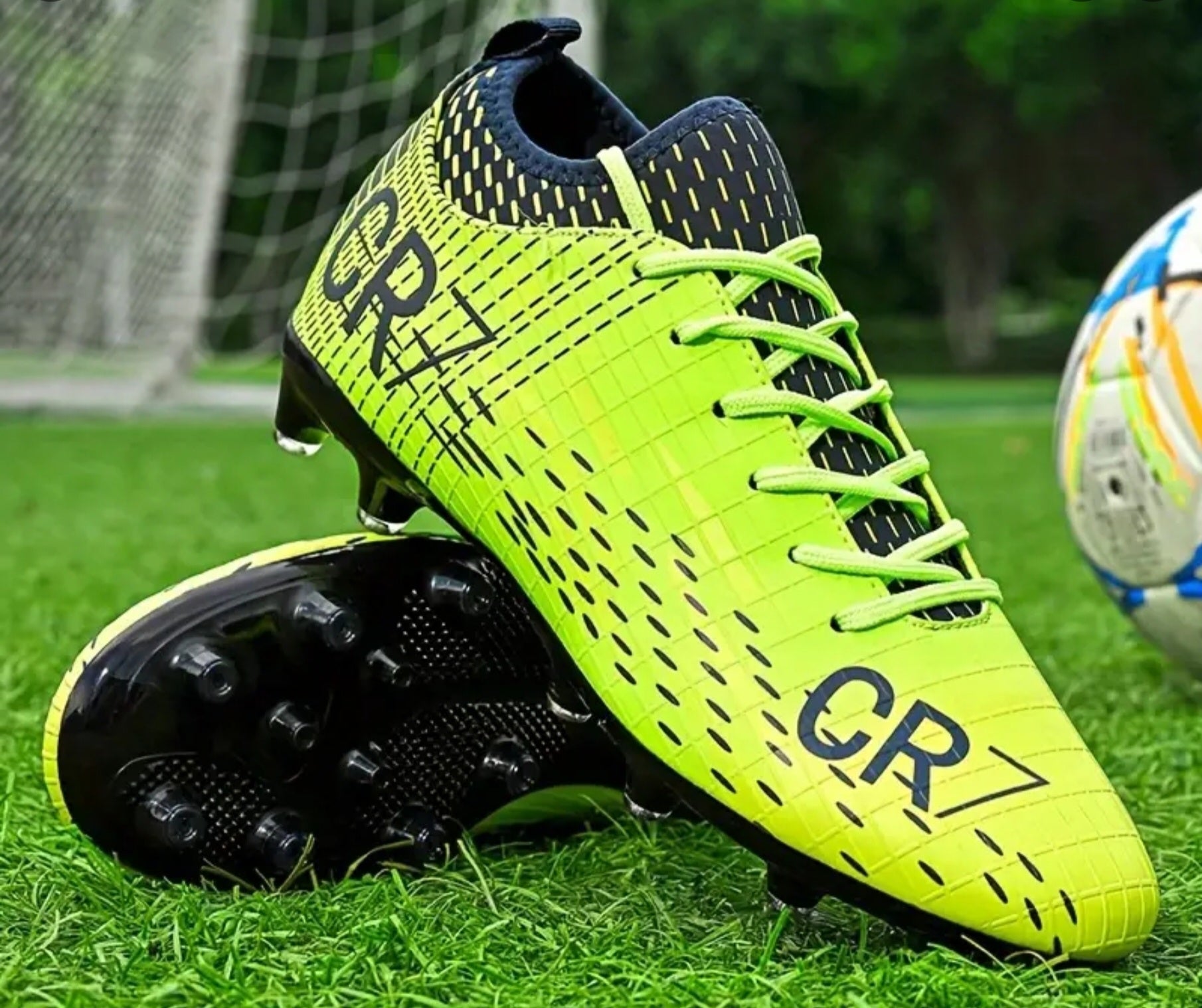 CR7 Кристиано Роналдо футболни Бутони детско | Калеври за футбол Жълт