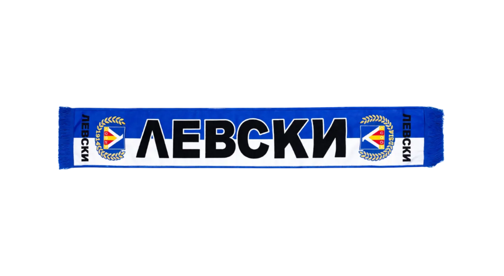 Футболен Шал Левски 10 модела Спортно шалче Левски LEVSKI  Син плетен