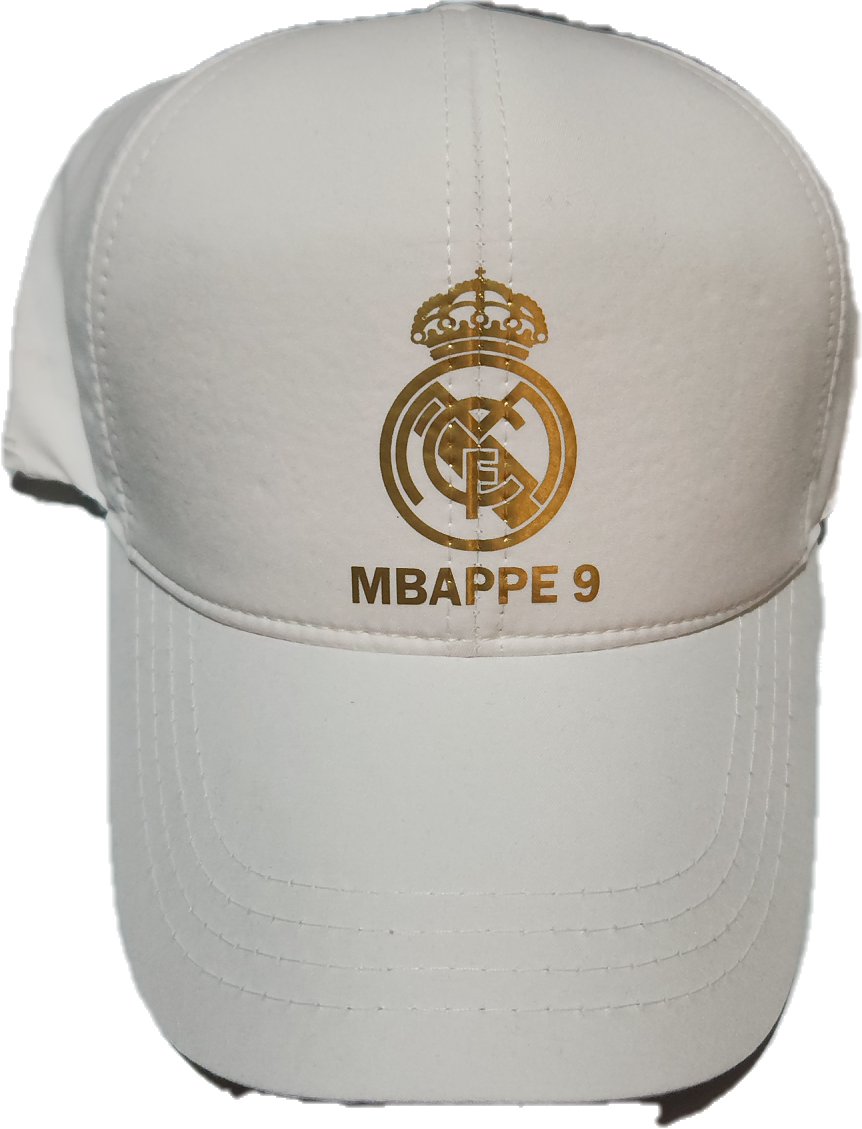 Спортна шапка с козирка Мбапе 9, Футболна на Реал Мадрид синя