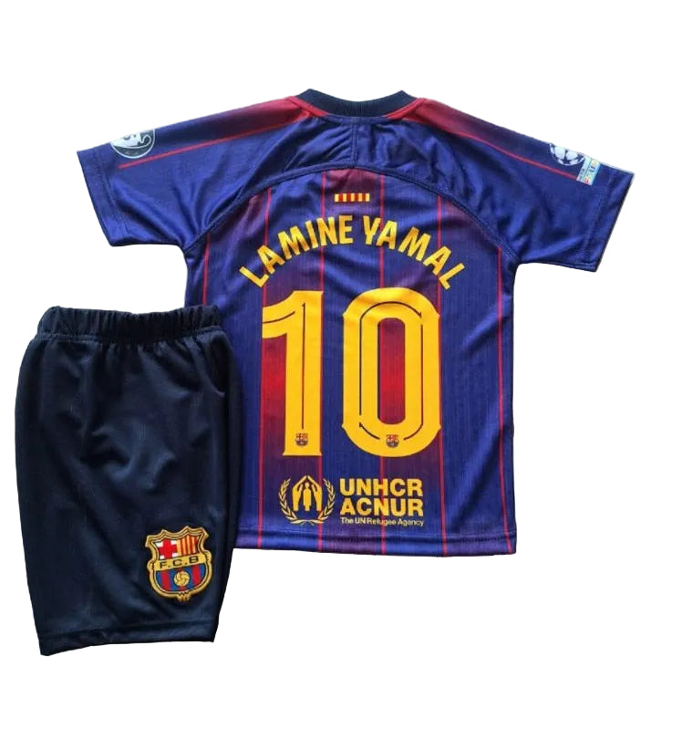 Champions Legue Детски спортен екип на Ламин Ямал 10 Барселона с Чорапи 2026 син цвят