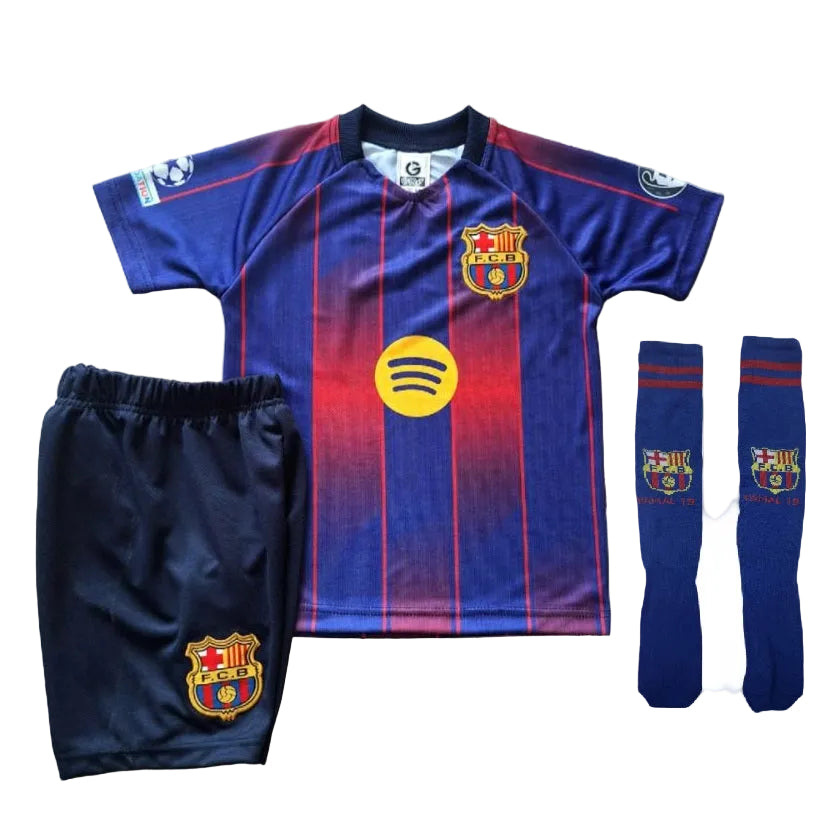 Champions Legue Детски спортен екип на Ламин Ямал 10 Барселона с Чорапи 2026 син цвят