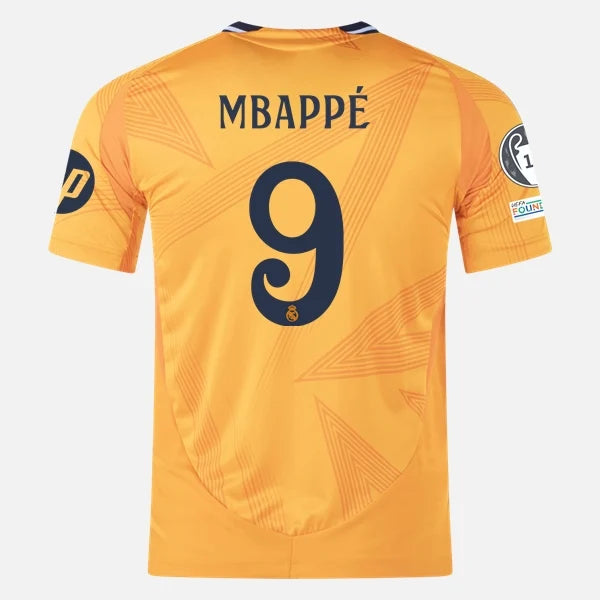 Детски футболен спортен екип с Чорапи на  Реал Мадрид 9 Мбапе ориндж