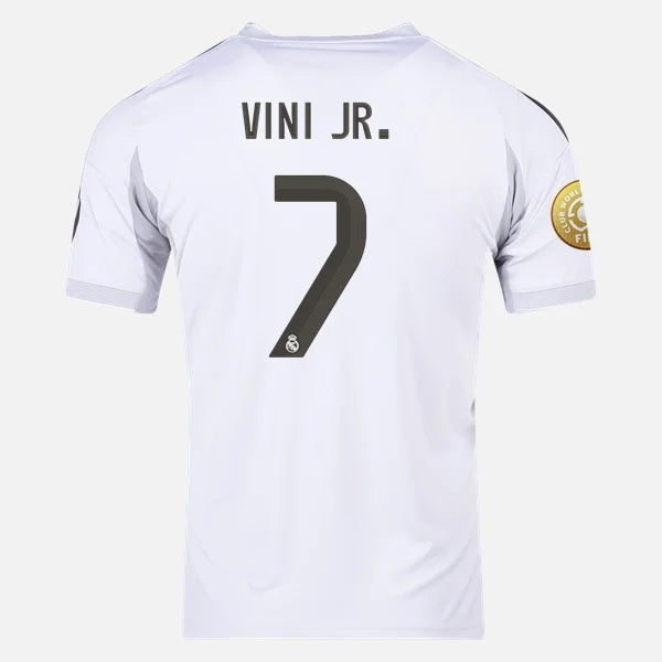 Детски спортен екип на Винисиус 7, футболен с Шорти VINI 7 REAL MADRID Бял 2025