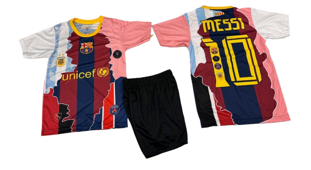 World Детски спортен екип на Меси 10 с чорапи, футболен MESSI 10 шарен 2025