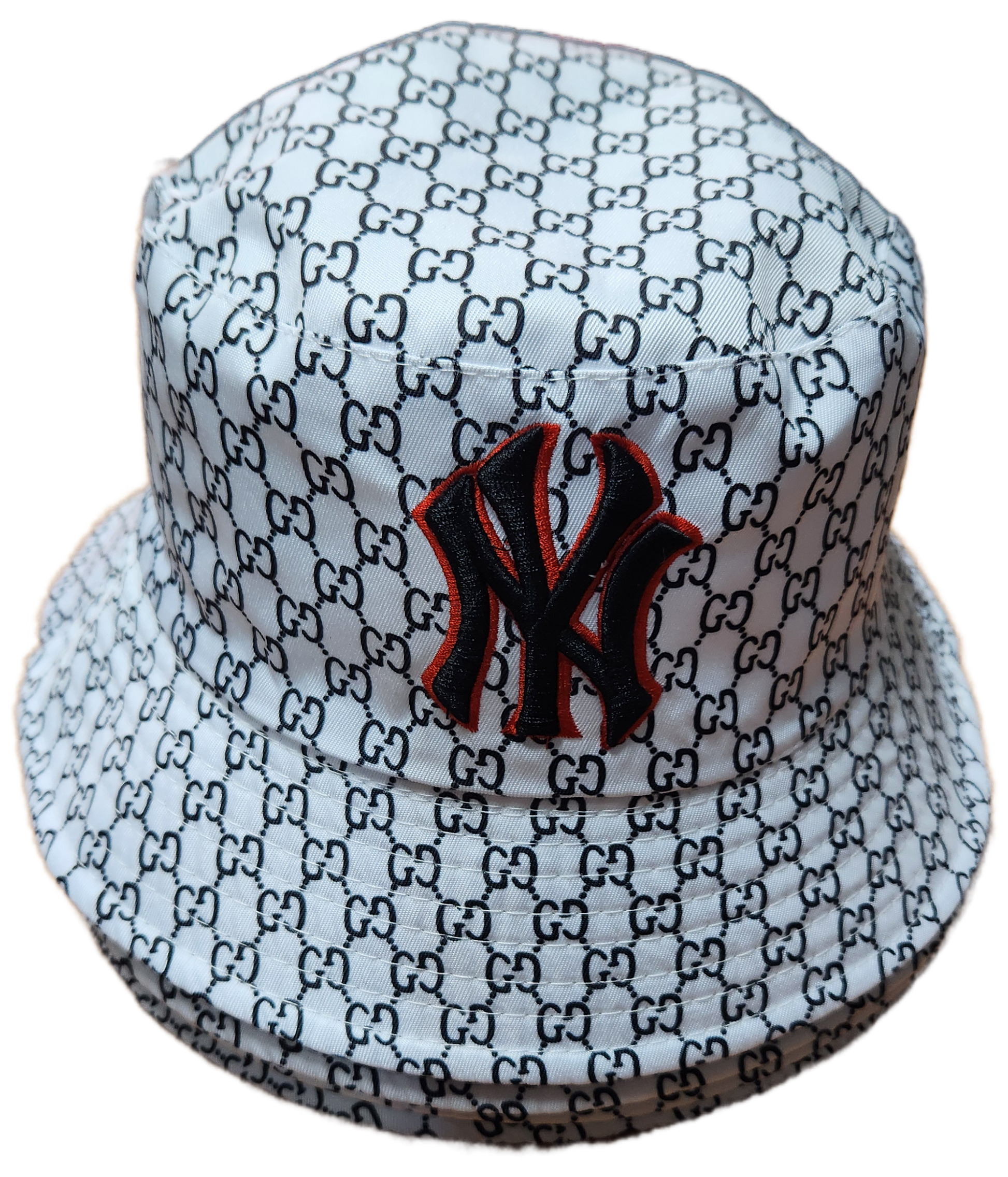 Мъжка шапка Бяла NEW YORK 2025г Летен памучен модел двулицева