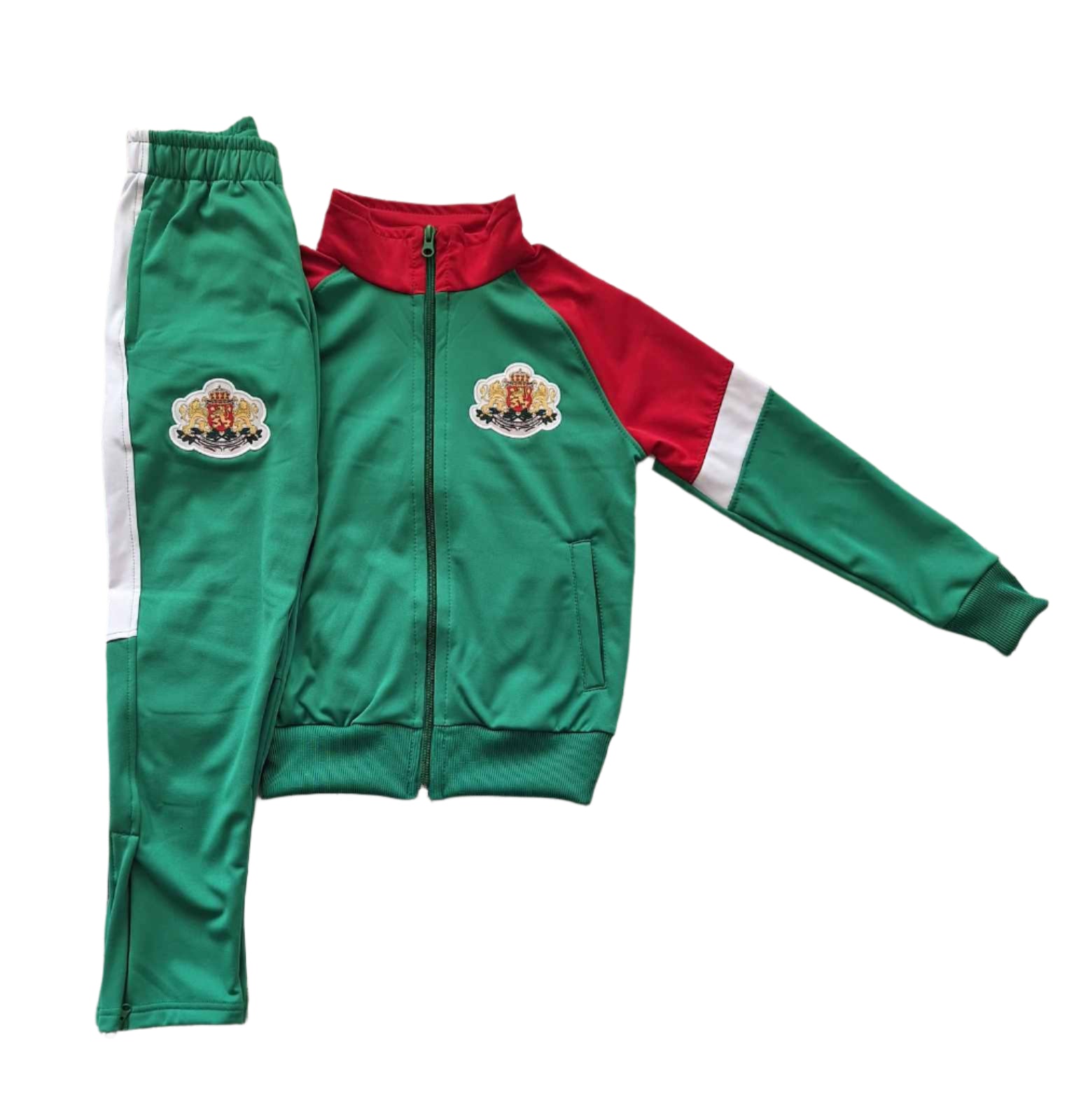 Детски спортен екип на Bulgaria, Зелен, Анцуг с дълъг ръкав България Зелен 2025