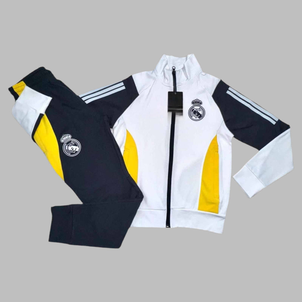 Детски спортен екип на Real Madrid, Бял цвят, Анцуг с дълъг ръкав