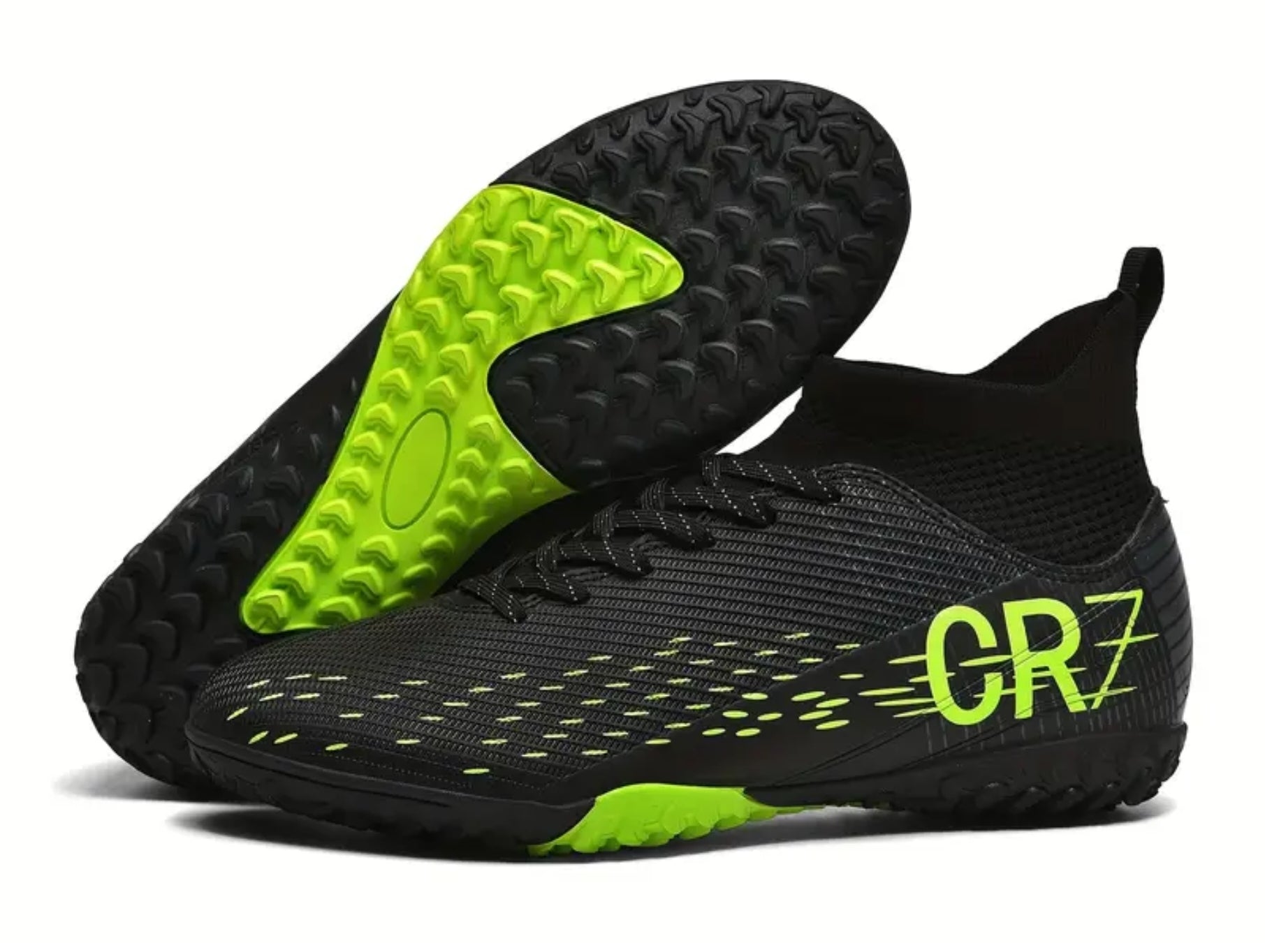 CR7 Кристиано Роналдо Футболни Маратонки 36 | Калеври Черен Електрик цвят